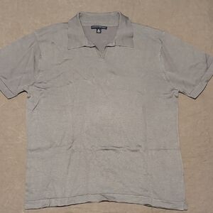 Banana Republic Light Gray Polo Shirt